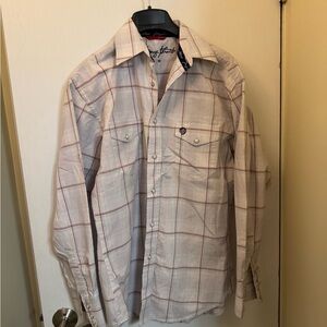 George Strait Men's Plaid Button-Up Shirt